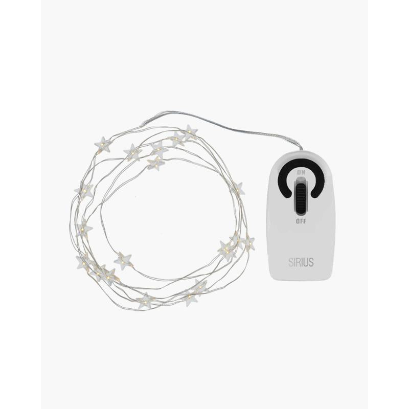 Guirlande Trille Star 20 LED 1,9 m Argent – Sirius