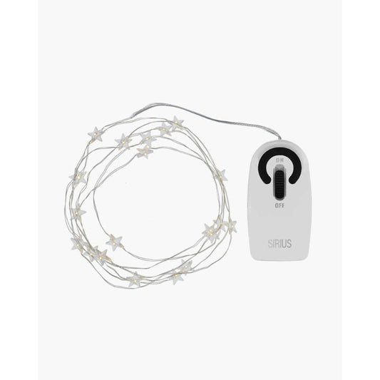 Guirlande Trille Star 20 LED 1,9 m Argent – Sirius
